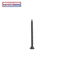 Manufacturer Tornillos 6X1 1/4 black gypsum dry wall screw philip bugle head fine thread black phosphate collated drywall screws