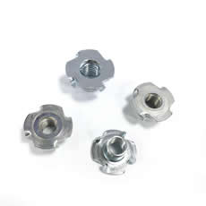 New Design Carbon Steel M2 Four Jaw Insert Nuts For Furniture Hardware Industry
