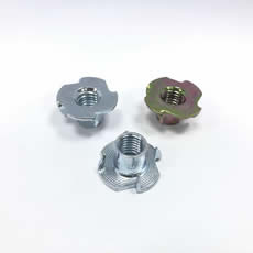 New Design Carbon Steel M2 Four Jaw Insert Nuts For Furniture Hardware Industry