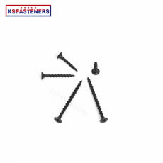 PARAFUSO 3.5x25mm Black  Thread Self Tapping Chipboard Flat Head