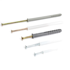 Wholesale Customizable Multi-Size And Color Hammer Screw Anchor Wall Plug For Nail